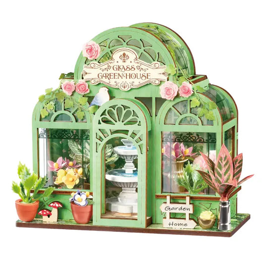 Robotime Rolife - Green Fountain Garden DIY Miniature House Figure