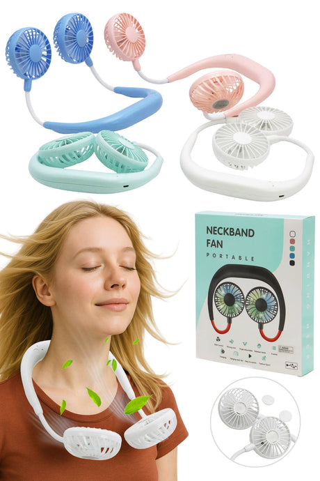 Cap Zone - Matte Aromatherapy Neckband Electrical 1pc Fan