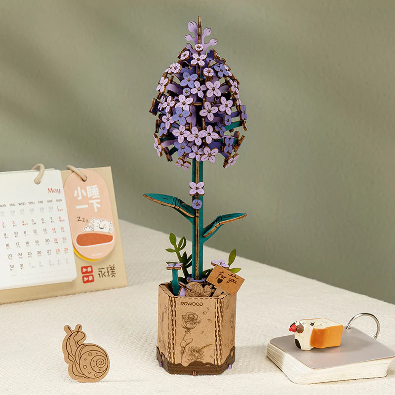 Load image into Gallery viewer, Robotime Rowood - DIY Wooden Flower Bouquet 3D Wooden Puzzle Figure
