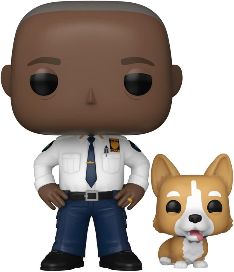 Load image into Gallery viewer, Funko Pop! TV: Brooklyn Nine Nine - Captain Ray Holt with Cheddar Vinyl Figure
