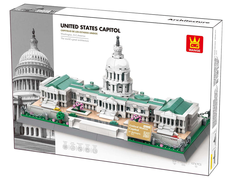 Load image into Gallery viewer, Wange Bricks: The USA Capitol Building Bricks Modular Model Toy Figure
