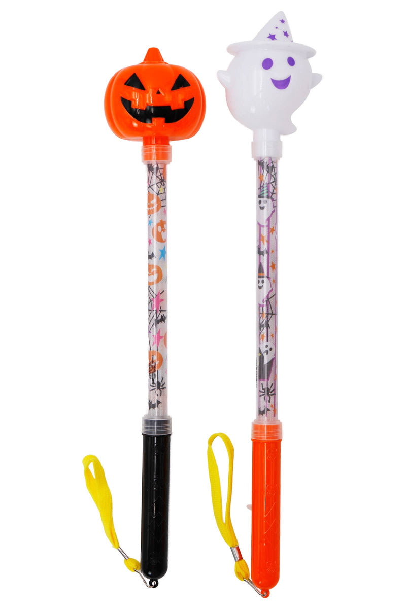 Cargue la imagen en el visor de la galería, Ghost Pumpkin Head Colorful Led 1pc Light-up Wand
