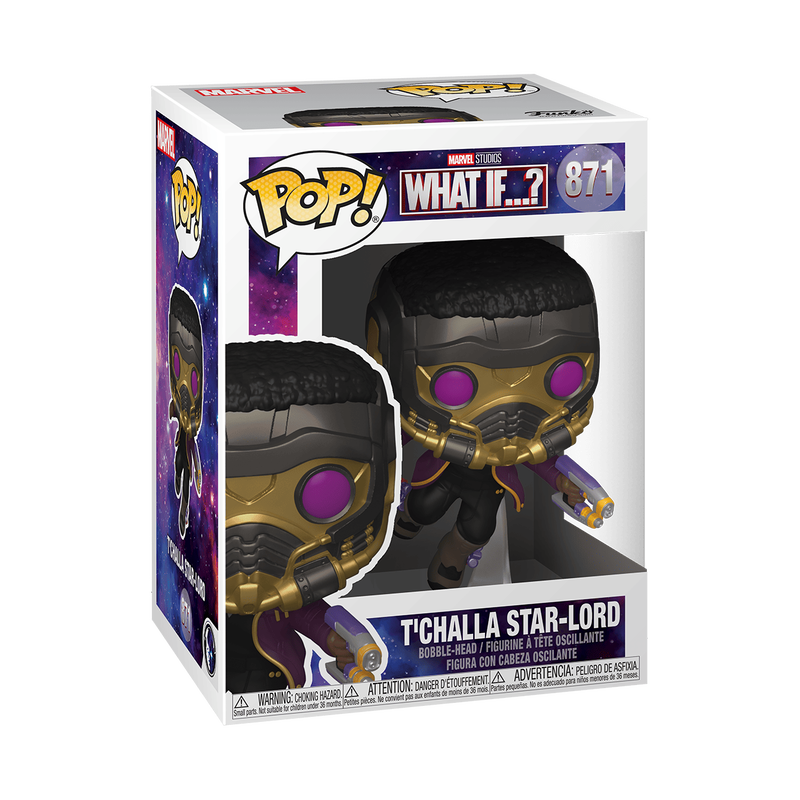 Chargez l&#39;image dans la visionneuse de la galerie, Funko POP! Marvel: What If? - T&#39;Challa Star-Lord Vinyl Figure
