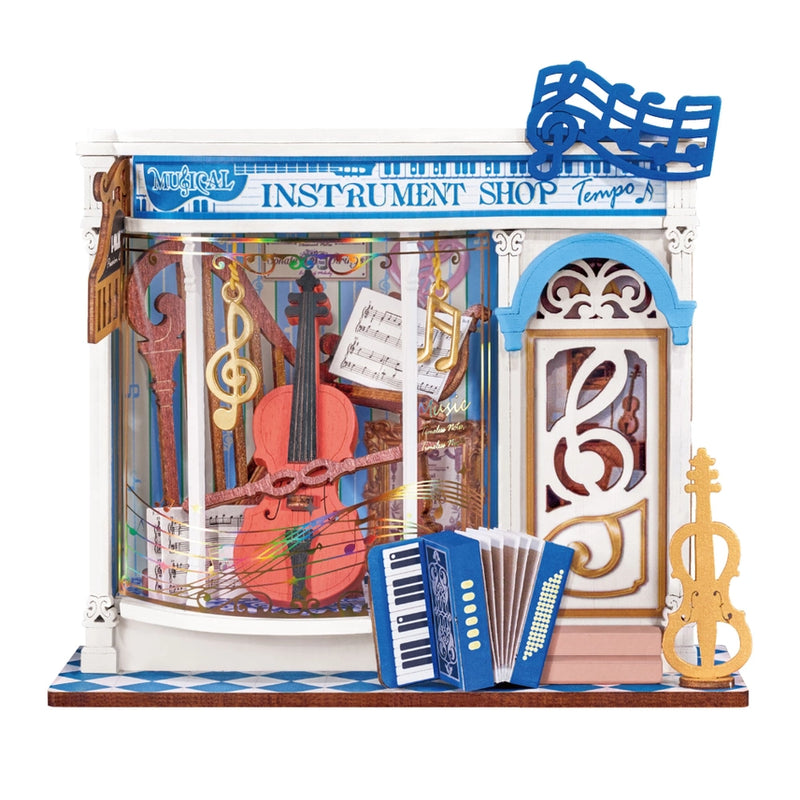 Load image into Gallery viewer, Robotime Rolife - Melody Instrument Shop DIY Miniature House Figure
