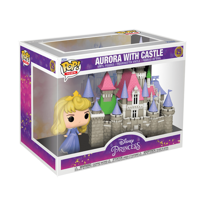 Chargez l&#39;image dans la visionneuse de la galerie, Funko Pop! Town Disney: Princess - Aurora with Castle Vinyl Figure
