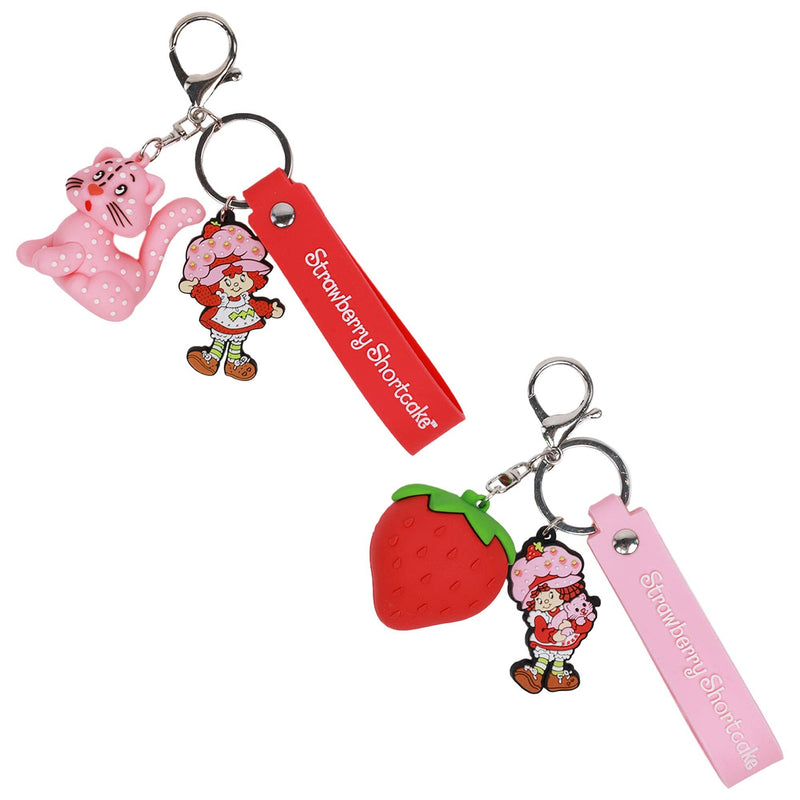 Cargue la imagen en el visor de la galería, Concept One Strawberry Shortcake &amp; Custard 3D Set  Keychain
