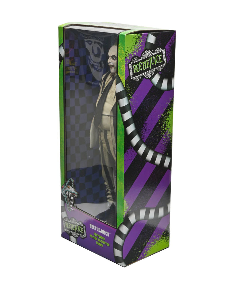 Load image into Gallery viewer, Neca Beetlejuice 1988 - Striped Suit Beetlejuice 1/4 Scale Figure
