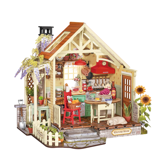 Robotime Rolife - Sunlit Farmhouse Kitchen DIY Miniature House