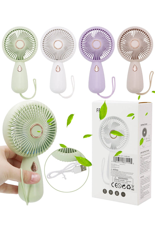 Retro Matte Pastel - Wrist Strap 1pc Electric Fan