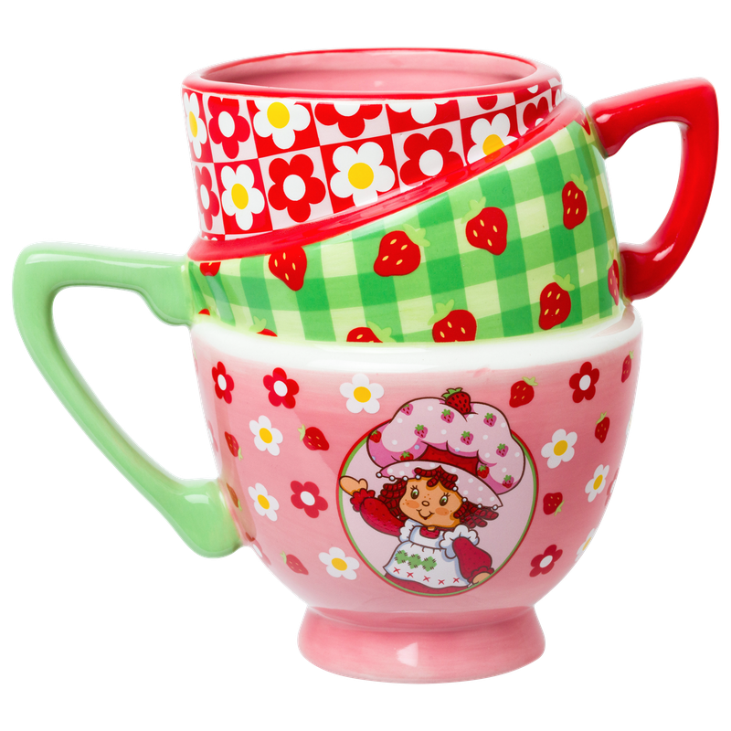 Chargez l'image dans la visionneuse de la galerie, Strawberry Shortcake Picnic Floral Ceramic 3D Sculpted Mug
