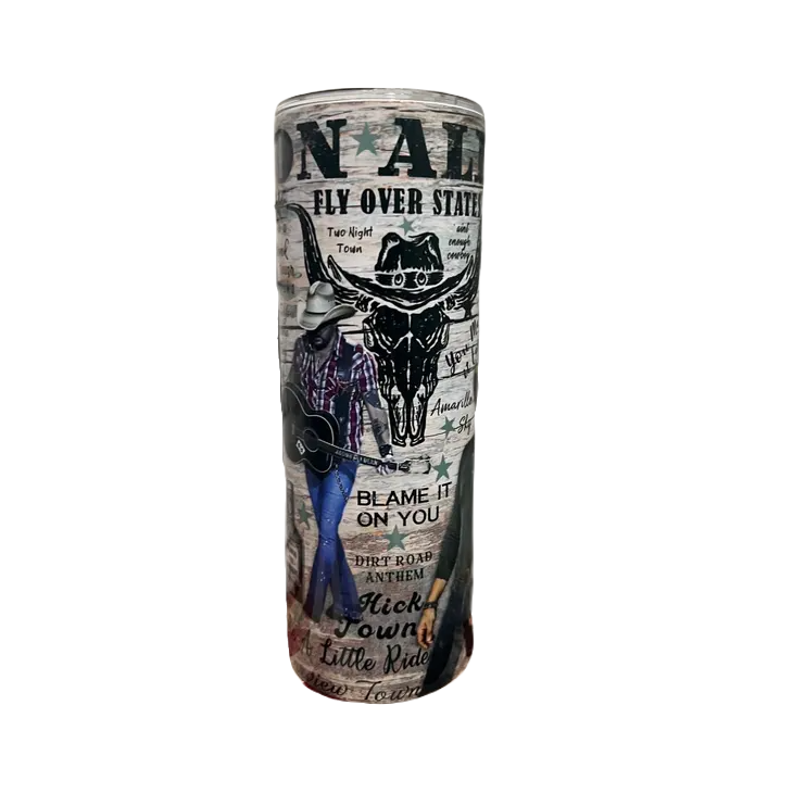 Jason Aldean Skinny Tumbler