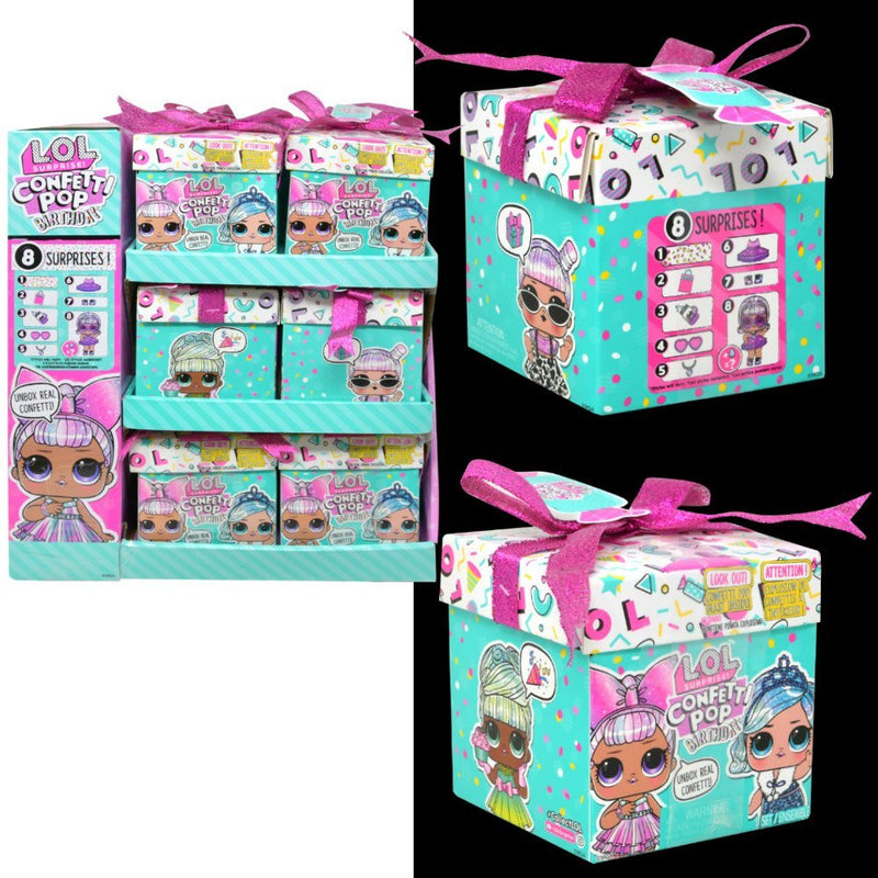 Chargez l&#39;image dans la visionneuse de la galerie, LOL - Surprise Confetti Pop Birthday Doll Blind Box
