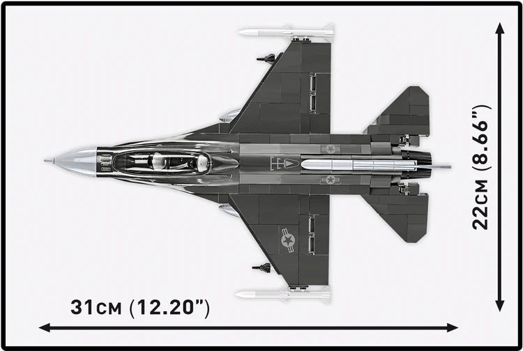 Chargez l'image dans la visionneuse de la galerie, Cobi Armed Forces - F-16 D Fighting Falcon USAF Fighter Brick Toy

