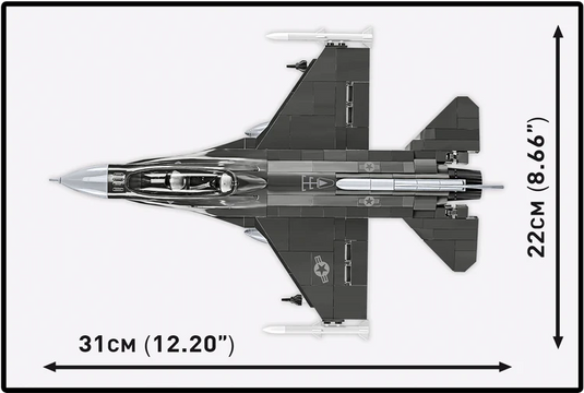Cobi Armed Forces - F-16 D Fighting Falcon USAF Fighter Brick Toy