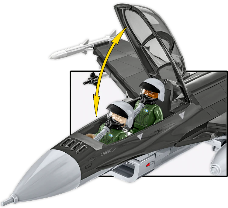 Chargez l'image dans la visionneuse de la galerie, Cobi Armed Forces - F-16 D Fighting Falcon USAF Fighter Brick Toy
