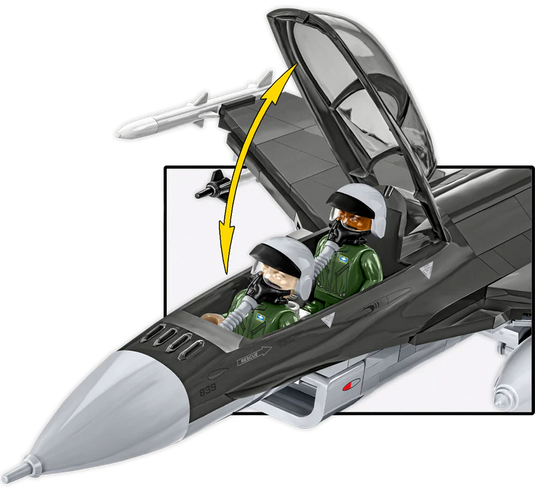Cobi Armed Forces - F-16 D Fighting Falcon USAF Fighter Brick Toy