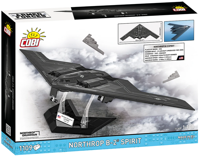 Load image into Gallery viewer, Cobi Armed Forces - Northrop B-2 Spirit Stealth Bomber Brick Toy
