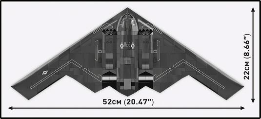 Cobi Armed Forces - Northrop B-2 Spirit Stealth Bomber Brick Toy