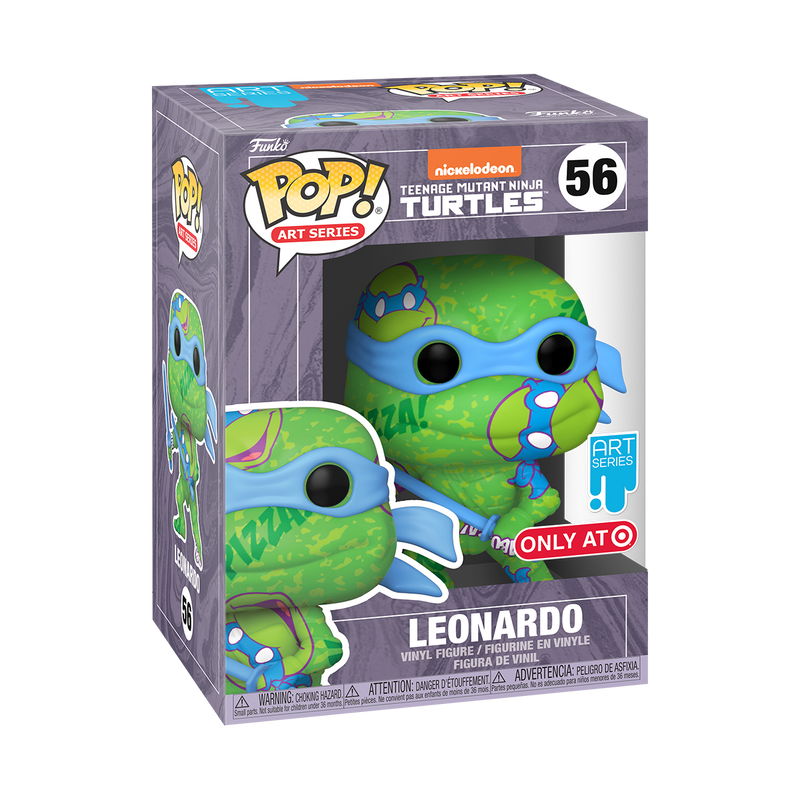 Funko POP! Art Series: Teenage Mutant Ninja Turtles - Leonardo with Case Vinyl Figure