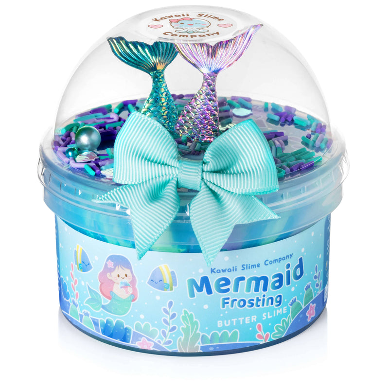 Load image into Gallery viewer, Mermaid Frosting Butter Signature Dome™ Slime

