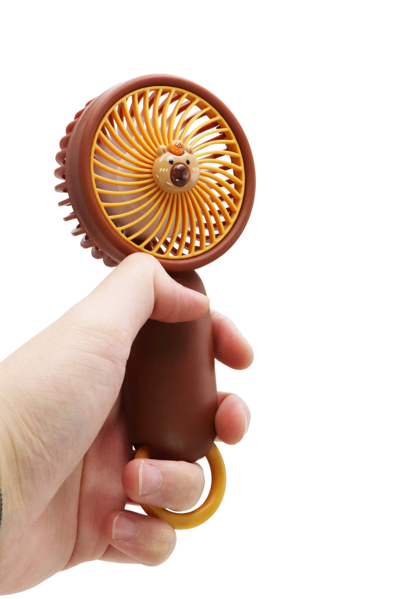 Load image into Gallery viewer, Capybara - Decal Ring Stand Handheld 1pc Electric Fan
