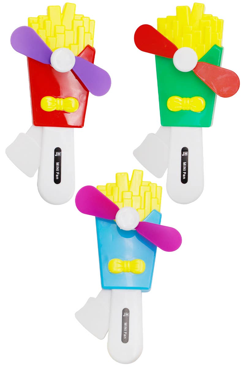 Load image into Gallery viewer, Cap Zone - Fries 1Pc Travel Size Manual Pressure Hand-Held Fan
