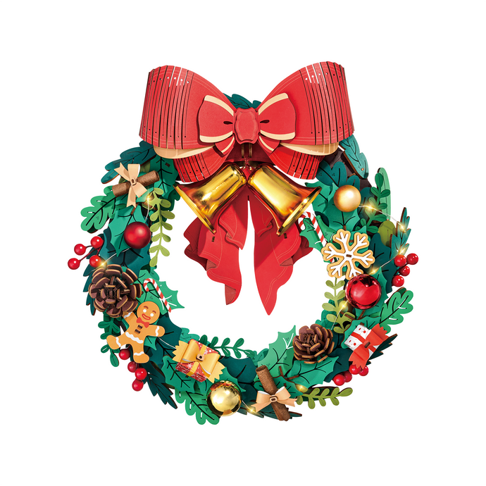 Robotime Rolife Christmas Wreath DIY Xmas 3D Puzzle