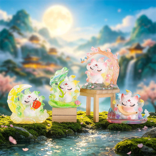 Floral Decor - Nine-Tailed Fox Resin 1Pc Blind Box