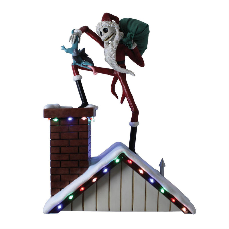 Cargue la imagen en el visor de la galería, Enesco Disney Showcase: The Nightmare Before Christmas - Santa Jack with lights Figure
