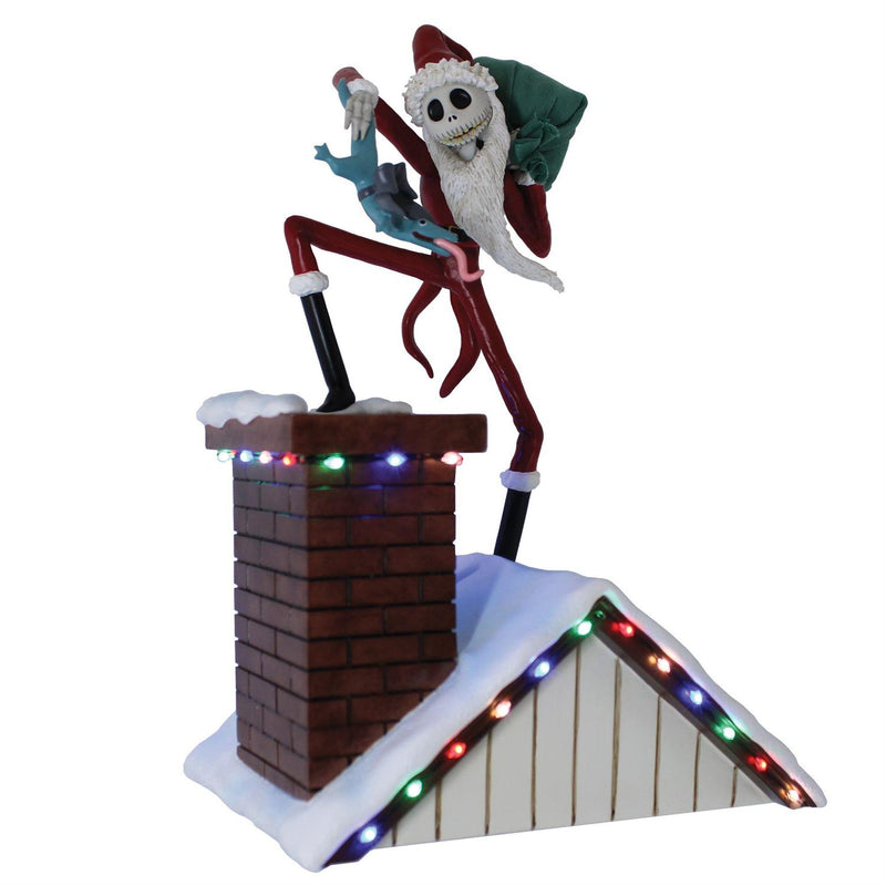 Cargue la imagen en el visor de la galería, Enesco Disney Showcase: The Nightmare Before Christmas - Santa Jack with lights Figure
