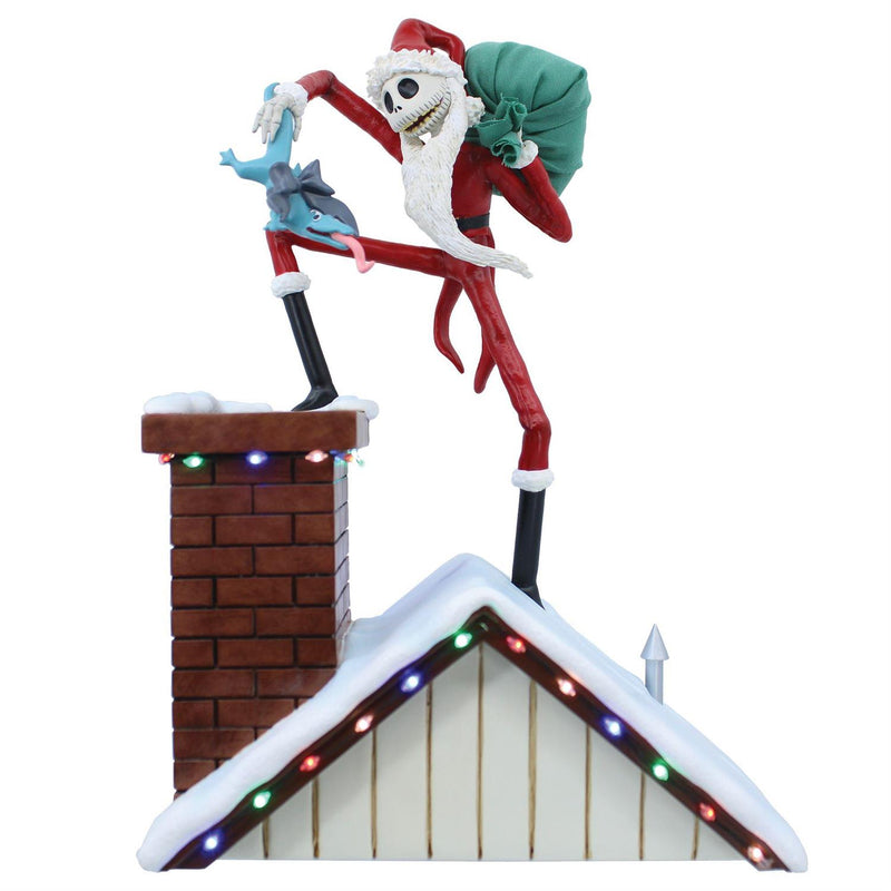 Cargue la imagen en el visor de la galería, Enesco Disney Showcase: The Nightmare Before Christmas - Santa Jack with lights Figure
