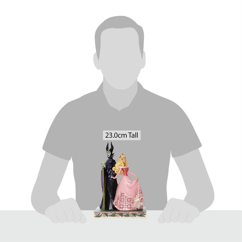 Cargue la imagen en el visor de la galería, Disney Traditions - Aurora &amp; Maleficent Figurine
