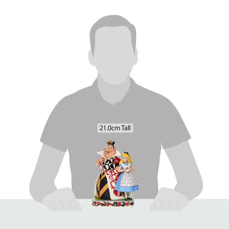 Load image into Gallery viewer, Disney Traditions:  Alice in Wonderland - Alice &amp; Queen of Hearts Figure
