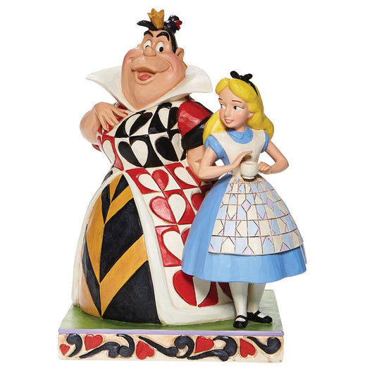 Disney Traditions:  Alice in Wonderland - Alice & Queen of Hearts Figure