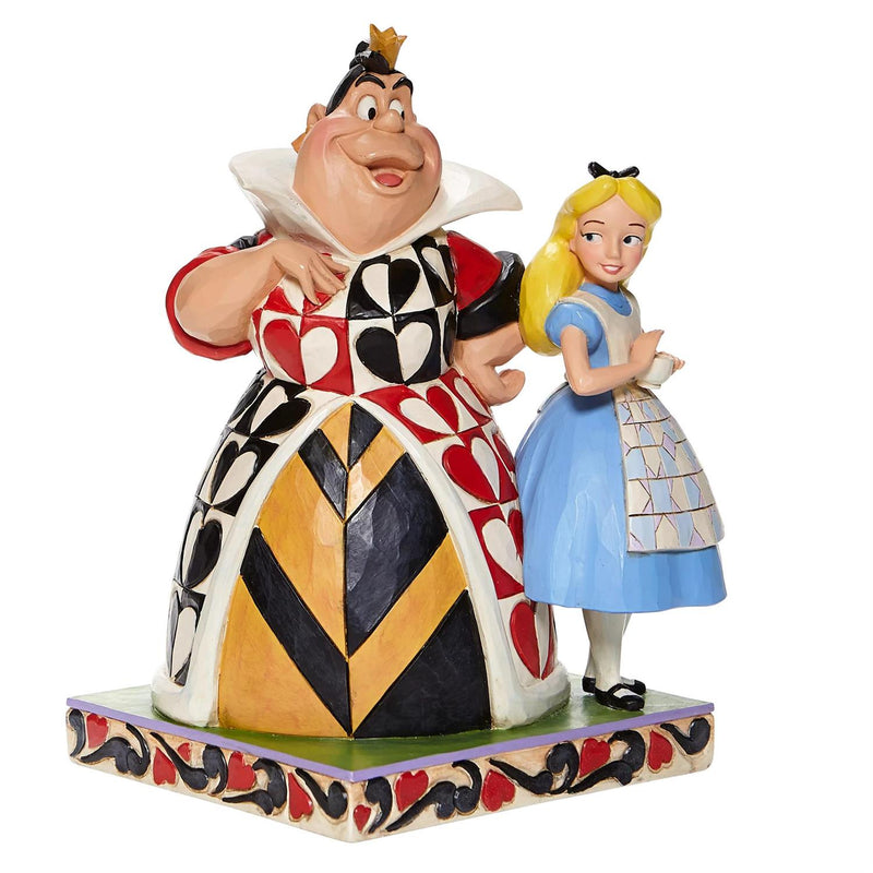Load image into Gallery viewer, Disney Traditions:  Alice in Wonderland - Alice &amp; Queen of Hearts Figure
