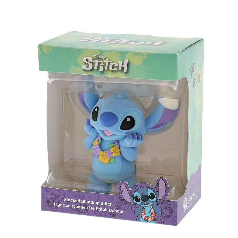 Chargez l&#39;image dans la visionneuse de la galerie, Enesco: Disney - Lilo &amp; Stitch - Flocked  Stitch Figure
