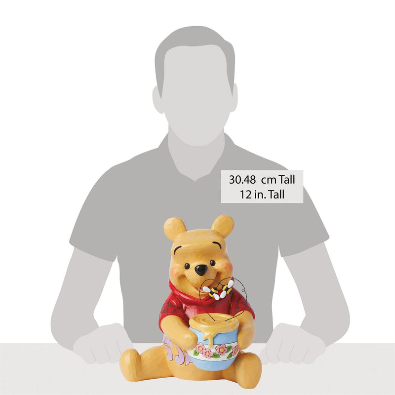 Chargez l&#39;image dans la visionneuse de la galerie, Enesco: Disney - Winnie the Pooh - Pooh with Honey Pot Figure
