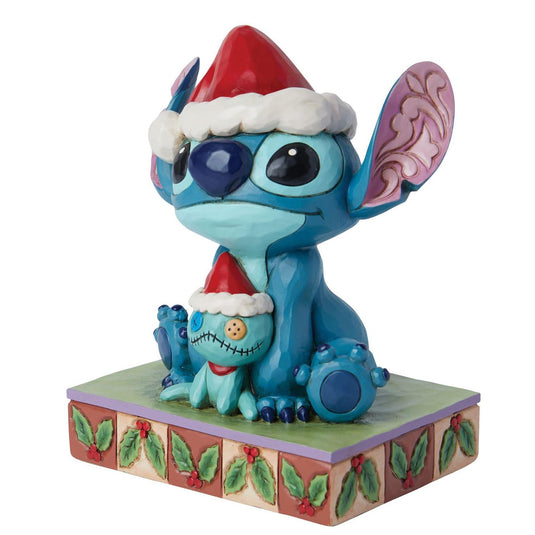 Enesco: Disney  - Santa Stitch with Scrump Figure