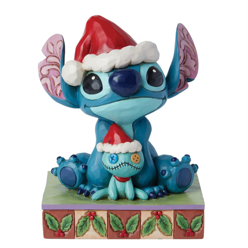 Chargez l&#39;image dans la visionneuse de la galerie, Enesco: Disney  - Santa Stitch with Scrump Figure
