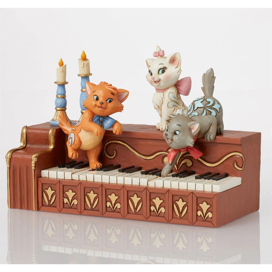 Enesco Disney Traditions - The Aristocats Kittens Piano Mini Figure