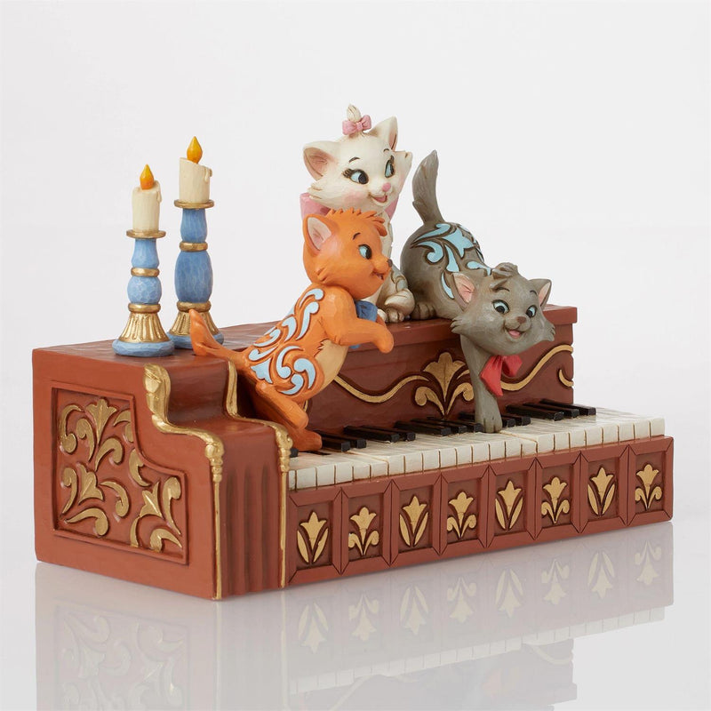 Load image into Gallery viewer, Enesco Disney Traditions - The Aristocats Kittens Piano Mini Figure

