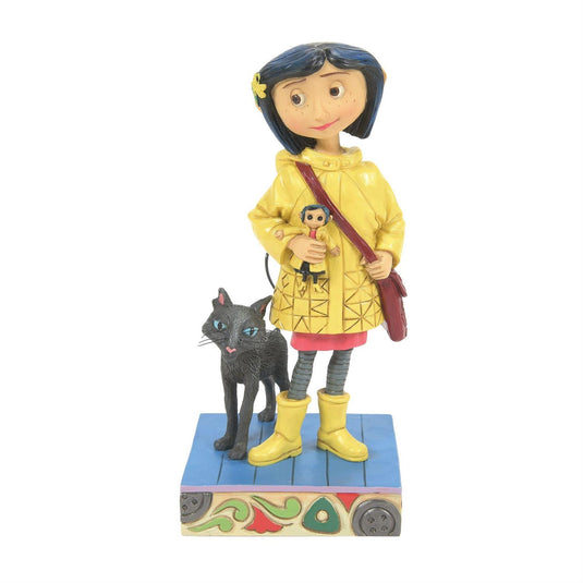Enesco Coraline - Coraline in Yellow Raincoat Mini Figure