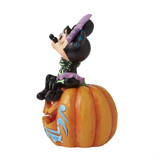 Enesco Disney Traditions - Mickey & Minnie Scared Skeletons Figure