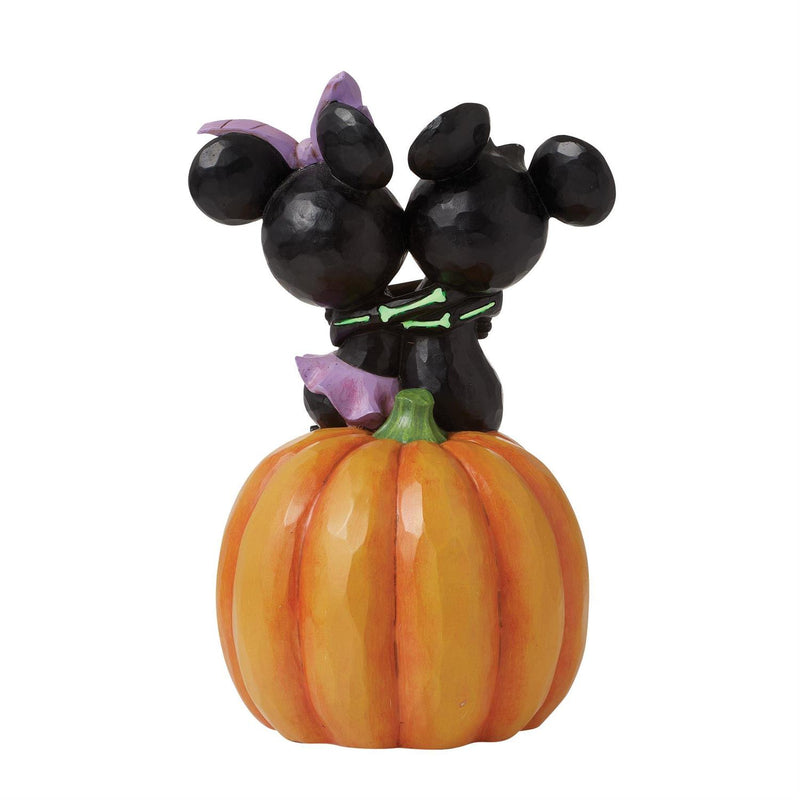 Cargue la imagen en el visor de la galería, Enesco Disney Traditions - Mickey &amp; Minnie Scared Skeletons Figure
