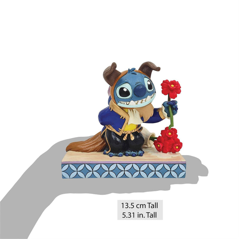 Cargue la imagen en el visor de la galería, Enesco: Disney Lilo &amp; Stitch - Stitch Dressed As Beast Figure
