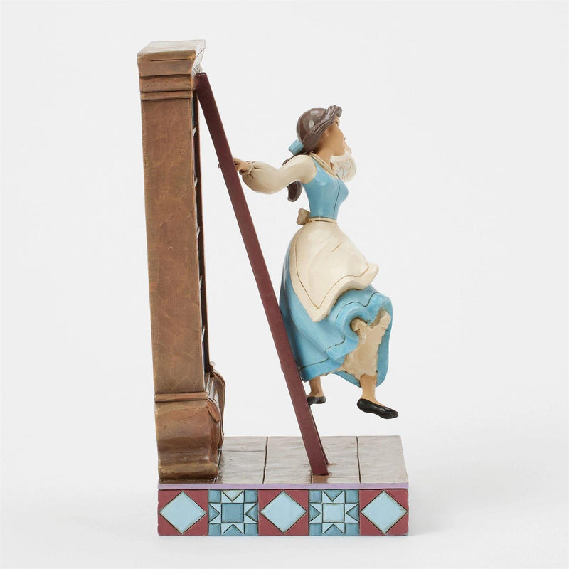 Cargue la imagen en el visor de la galería, Disney Traditions: Beauty and the Beast - Belle with Bookshelf Statue
