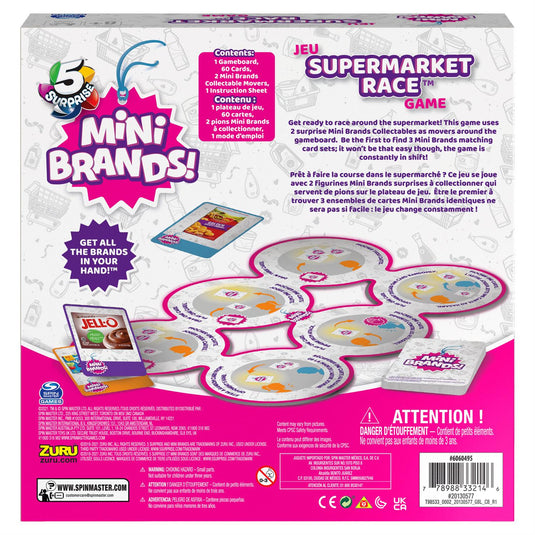 Mini Brands - Supermarket Race Game Board Game