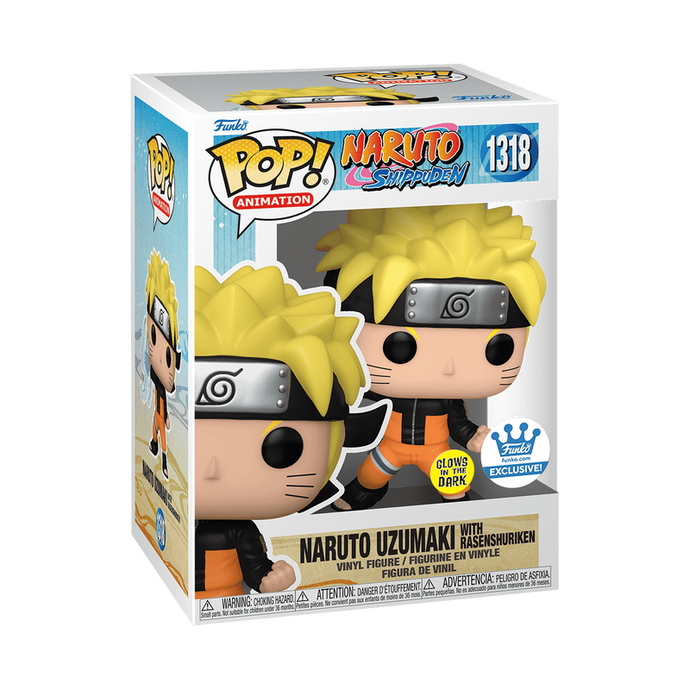 Funko POP Animation: Naruto - Naruto w/Rasenshuriken(GW) Vinyl Figure T+