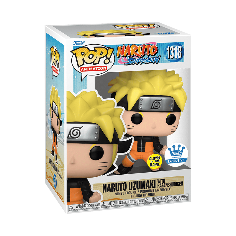 Cargue la imagen en el visor de la galería, Funko POP Animation: Naruto - Naruto w/Rasenshuriken(GW) Vinyl Figure T+
