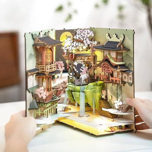 Robotime: Falling Sakura - DIY Book Nook Kits 3D Puzzle